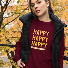 Load image into Gallery viewer, HAPPY Unisex Long Sleeve Tee
