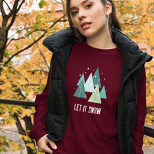 Load image into Gallery viewer, LET IT SNOW Unisex Long Sleeve Tee
