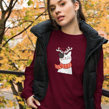 Load image into Gallery viewer, CHRISTMAS CAT Unisex Long Sleeve Tee
