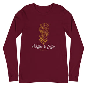 WAFFLES AND COFFEE Unisex Long Sleeve Tee