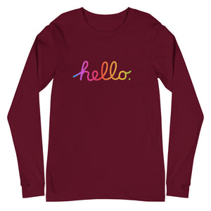 HELLO Unisex Long Sleeve Tee