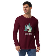 Load image into Gallery viewer, LET IT SNOW Unisex Long Sleeve Tee
