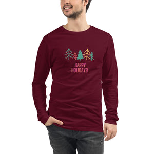 HAPPY HOLIDAYS Unisex Long Sleeve Tee