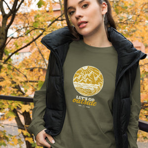 LET’S GO OUTSIDE Unisex Long Sleeve Tee