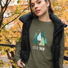 Load image into Gallery viewer, LET IT SNOW Unisex Long Sleeve Tee
