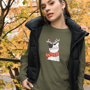 CHRISTMAS CAT Unisex Long Sleeve Tee