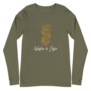 WAFFLES AND COFFEE Unisex Long Sleeve Tee