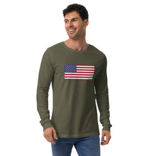 Load image into Gallery viewer, USA Unisex Long Sleeve Tee
