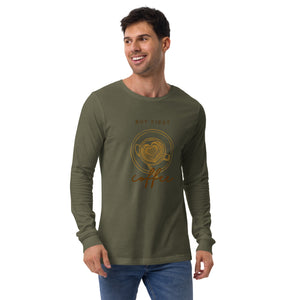 FIRST COFFEE Unisex Long Sleeve Tee