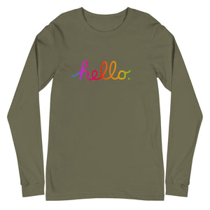 HELLO Unisex Long Sleeve Tee