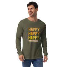 Load image into Gallery viewer, HAPPY Unisex Long Sleeve Tee
