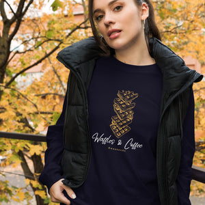 WAFFLES AND COFFEE Unisex Long Sleeve Tee