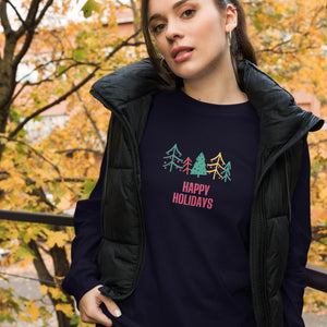 HAPPY HOLIDAYS Unisex Long Sleeve Tee