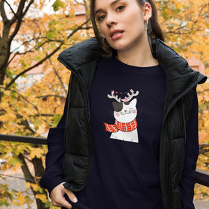 CHRISTMAS CAT Unisex Long Sleeve Tee