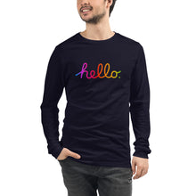 Load image into Gallery viewer, HELLO Unisex Long Sleeve Tee
