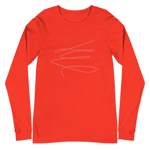 MODERN ART RED SWIRL Unisex Long Sleeve Tee