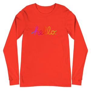 HELLO Unisex Long Sleeve Tee