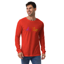 Load image into Gallery viewer, HELLO Unisex Long Sleeve Tee
