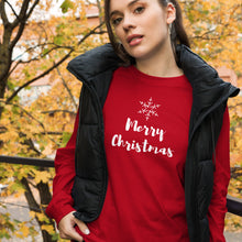 Load image into Gallery viewer, MERRY CHRISTMAS Unisex Long Sleeve Tee
