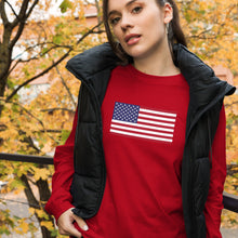 Load image into Gallery viewer, USA Unisex Long Sleeve Tee
