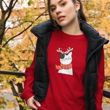 Load image into Gallery viewer, CHRISTMAS CAT Unisex Long Sleeve Tee
