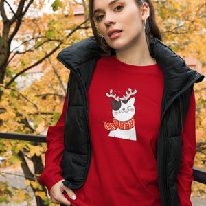 CHRISTMAS CAT Unisex Long Sleeve Tee