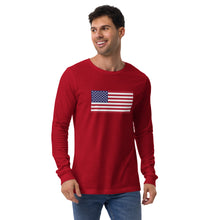 Load image into Gallery viewer, USA Unisex Long Sleeve Tee
