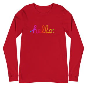 HELLO Unisex Long Sleeve Tee