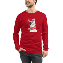 Load image into Gallery viewer, CHRISTMAS CAT Unisex Long Sleeve Tee
