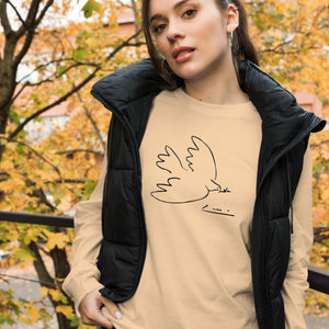 DOVE-PICASSO Unisex Long Sleeve Tee