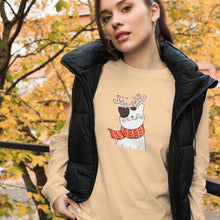 Load image into Gallery viewer, CHRISTMAS CAT Unisex Long Sleeve Tee
