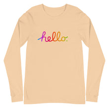 Load image into Gallery viewer, HELLO Unisex Long Sleeve Tee
