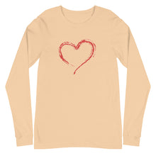 Load image into Gallery viewer, HEART Unisex Long Sleeve Tee
