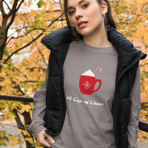 A CUP OF CHEER Unisex Long Sleeve Tee