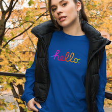 Load image into Gallery viewer, HELLO Unisex Long Sleeve Tee
