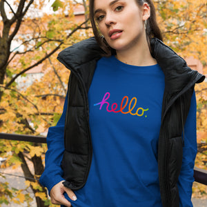 HELLO Unisex Long Sleeve Tee