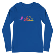 Load image into Gallery viewer, HELLO Unisex Long Sleeve Tee
