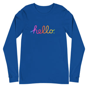 HELLO Unisex Long Sleeve Tee