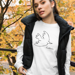 DOVE-PICASSO Unisex Long Sleeve Tee