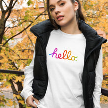 Load image into Gallery viewer, HELLO Unisex Long Sleeve Tee
