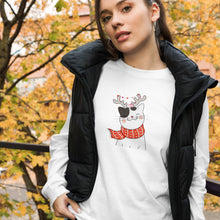 Load image into Gallery viewer, CHRISTMAS CAT Unisex Long Sleeve Tee
