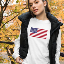 Load image into Gallery viewer, USA Unisex Long Sleeve Tee
