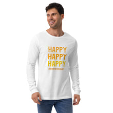 Load image into Gallery viewer, HAPPY Unisex Long Sleeve Tee
