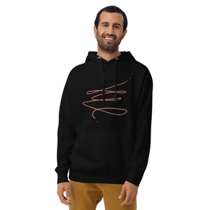 MODERN ART RED SWIRL Unisex Hoodie