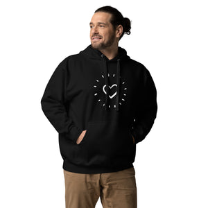 HEART AGLOW Unisex Hoodie