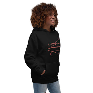 MODERN ART RED SWIRL Unisex Hoodie