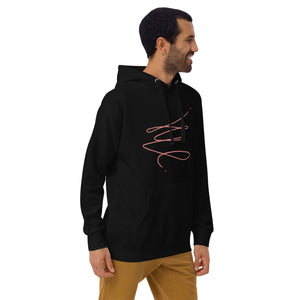 MODERN ART RED SWIRL Unisex Hoodie