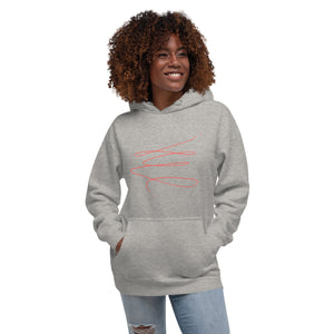 MODERN ART RED SWIRL Unisex Hoodie