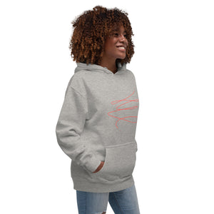 MODERN ART RED SWIRL Unisex Hoodie