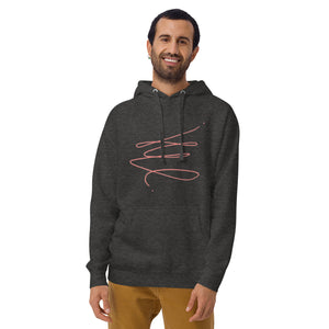 MODERN ART RED SWIRL Unisex Hoodie